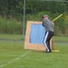 46-A Wiffle King digs into the box